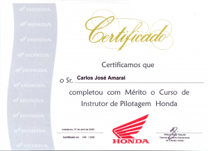 HONDA Instrutor de Pilotagem